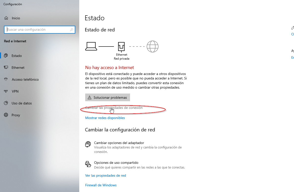 Windows 10 Centro de redes y recursos compartidos guias in4