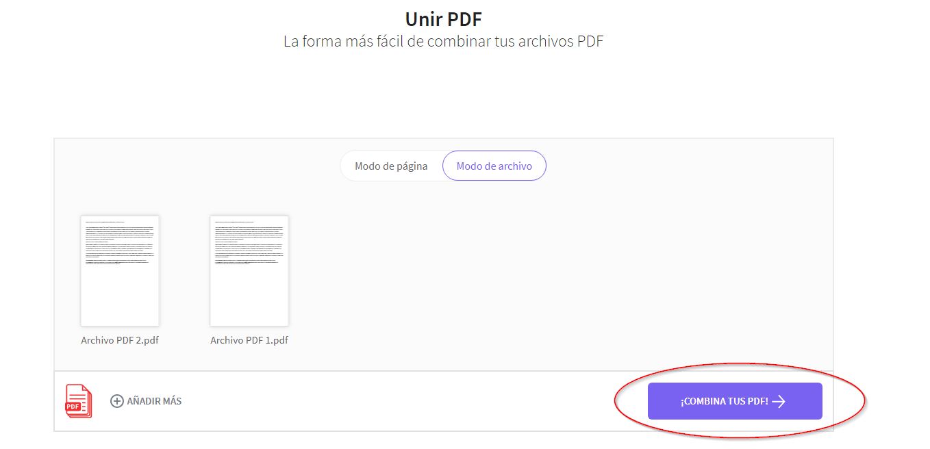 Unir varios PDF en uno solo fusionar pdf in4 soluciones habituales 3