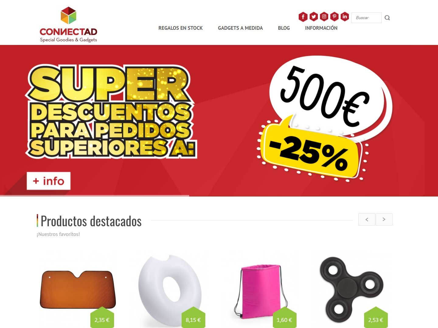 Diseño WebProfesional pagina web de Connectad