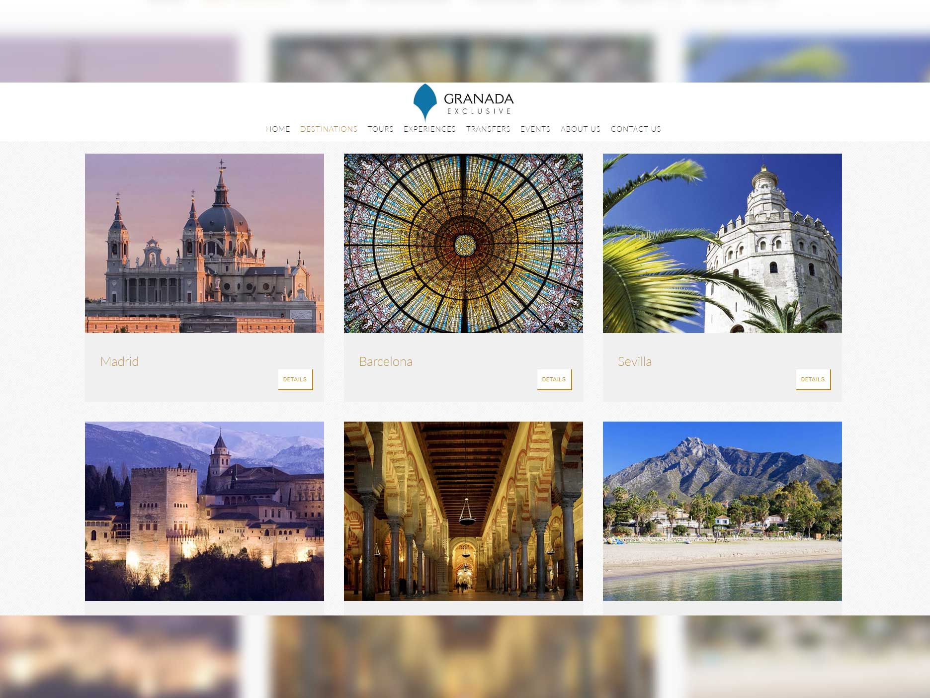 Diseño WebProfesional pagina web de Granada Exclusive